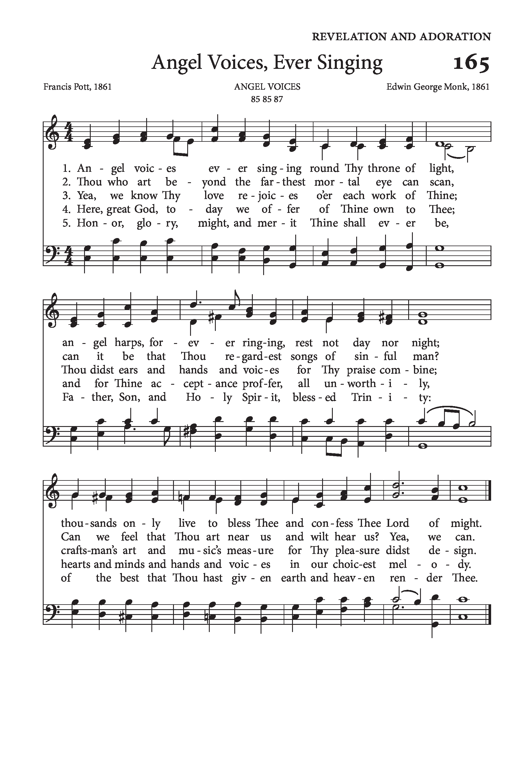 Hymn Sheet for Angel Voices, Ever Singing