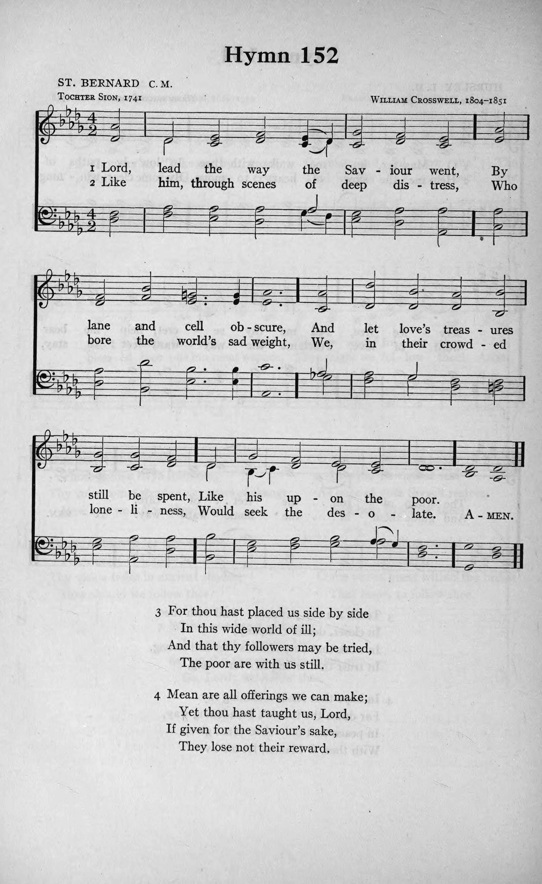Hymn Sheet for He Went About Doing Good