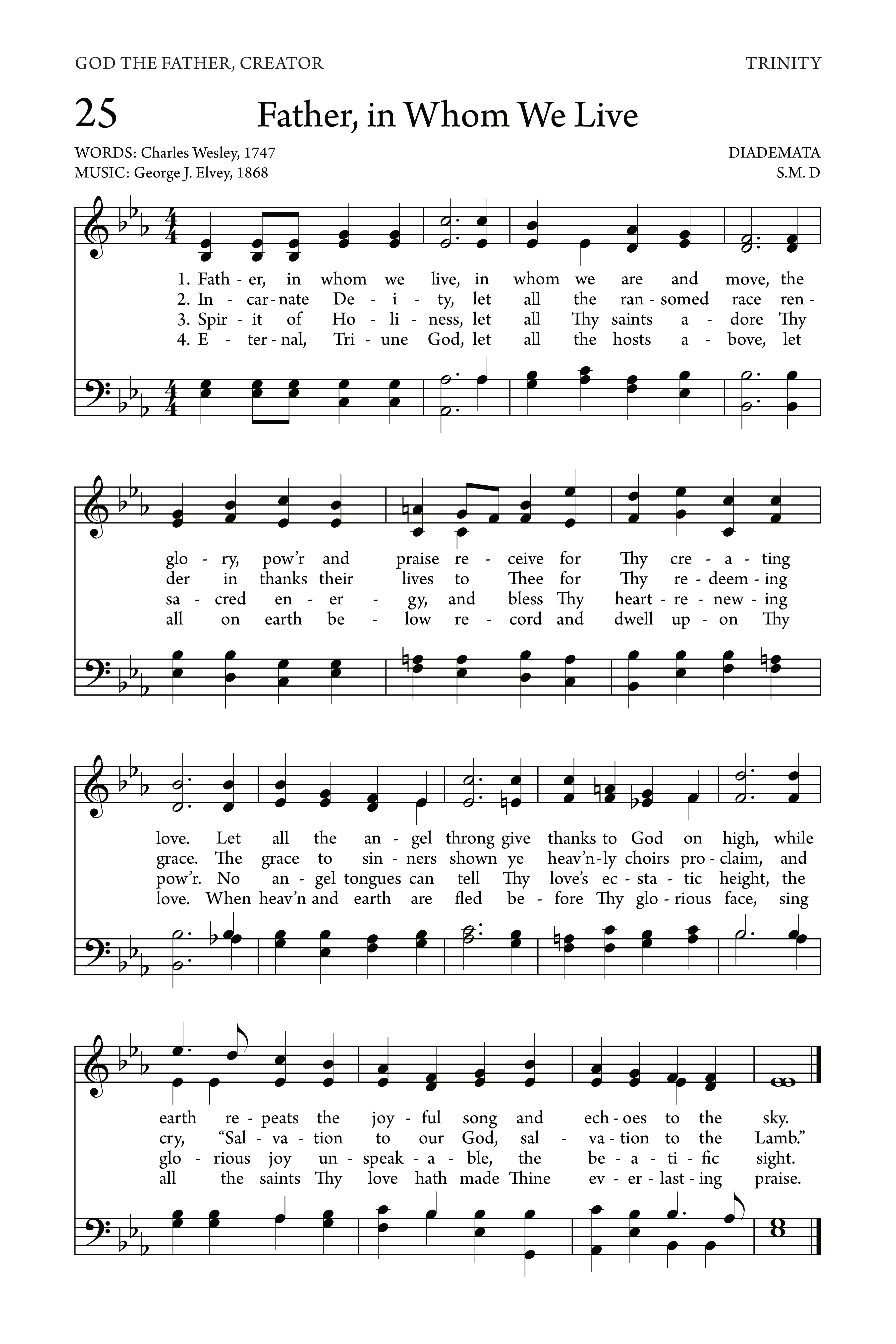 Hymn Sheet for Maker, in Whom We Live