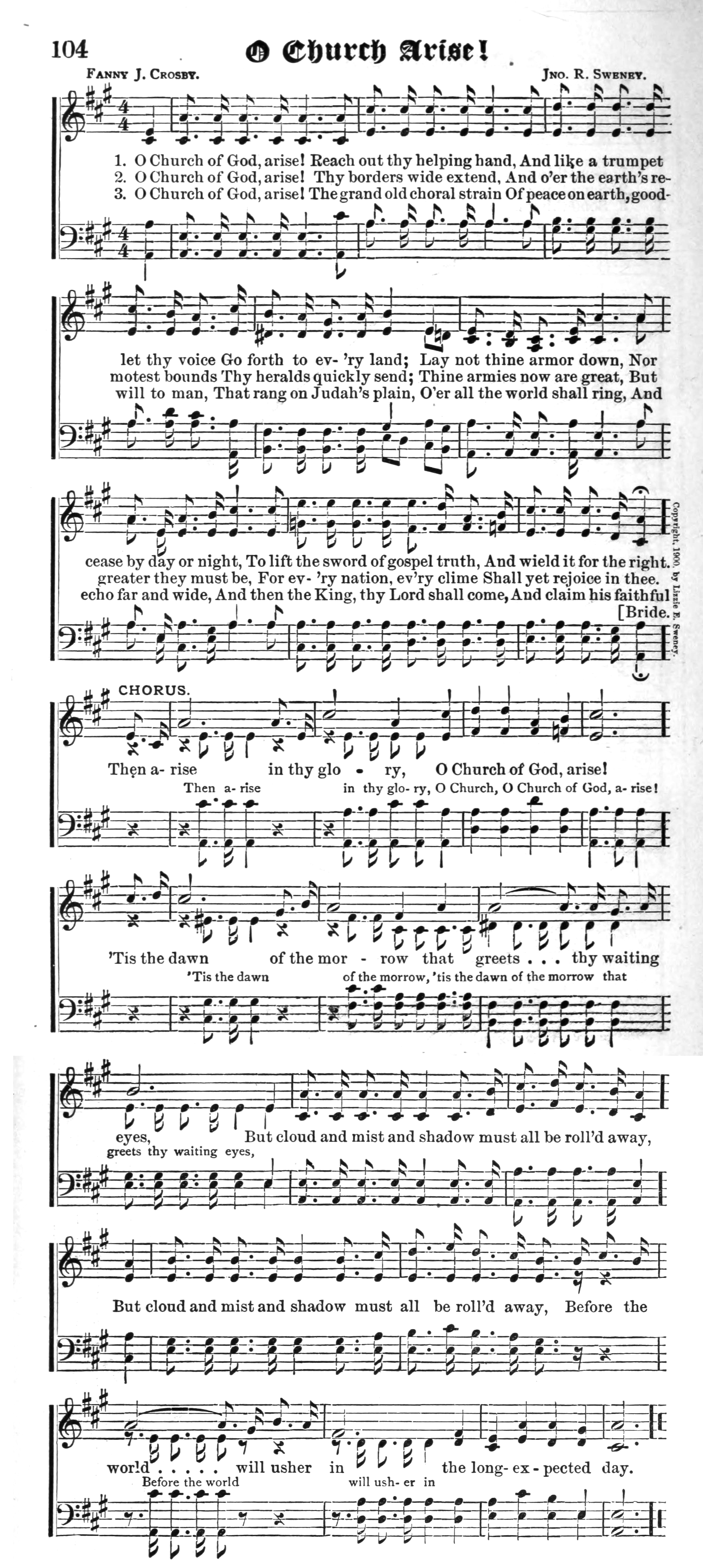 Hymn Sheet for O Church Arise!