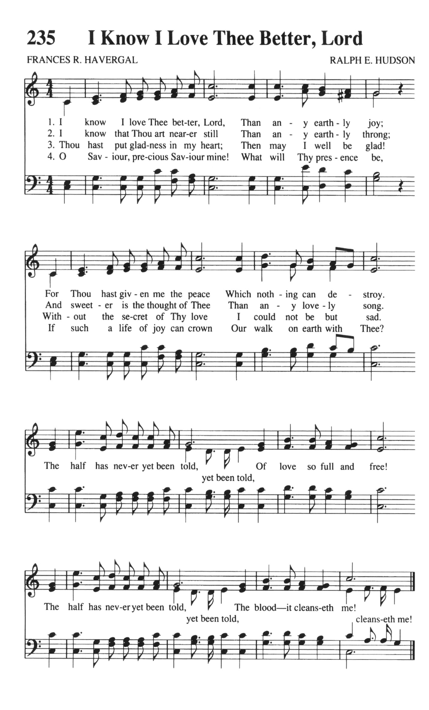 Hymn Sheet for The Half Has Never Yet Been Told